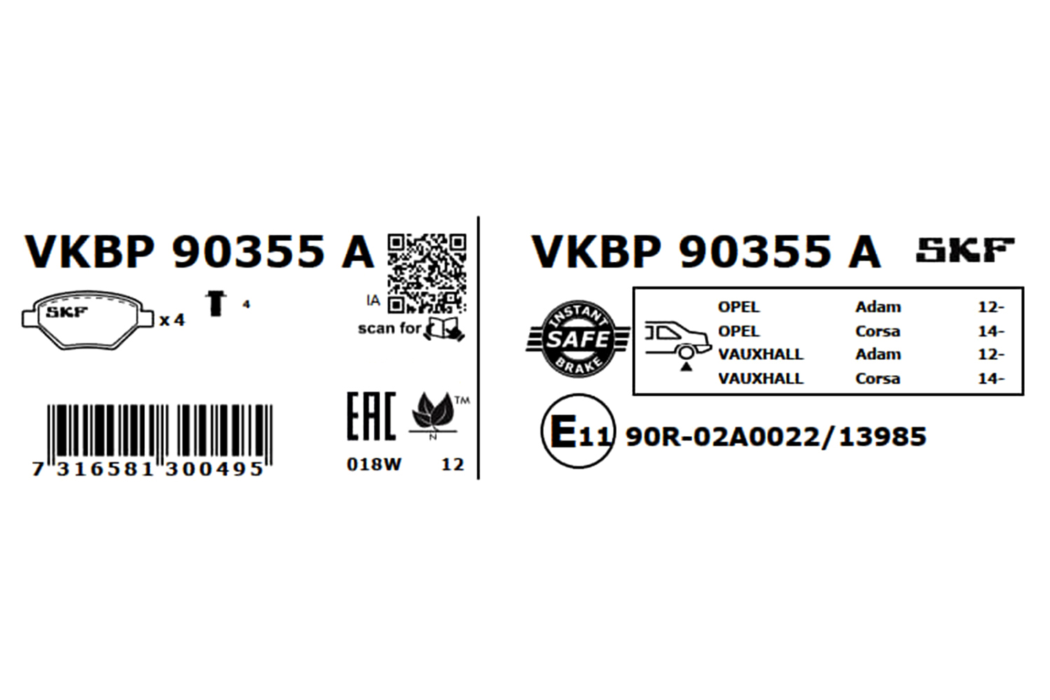 SKF VKBP 90355 A комплект...